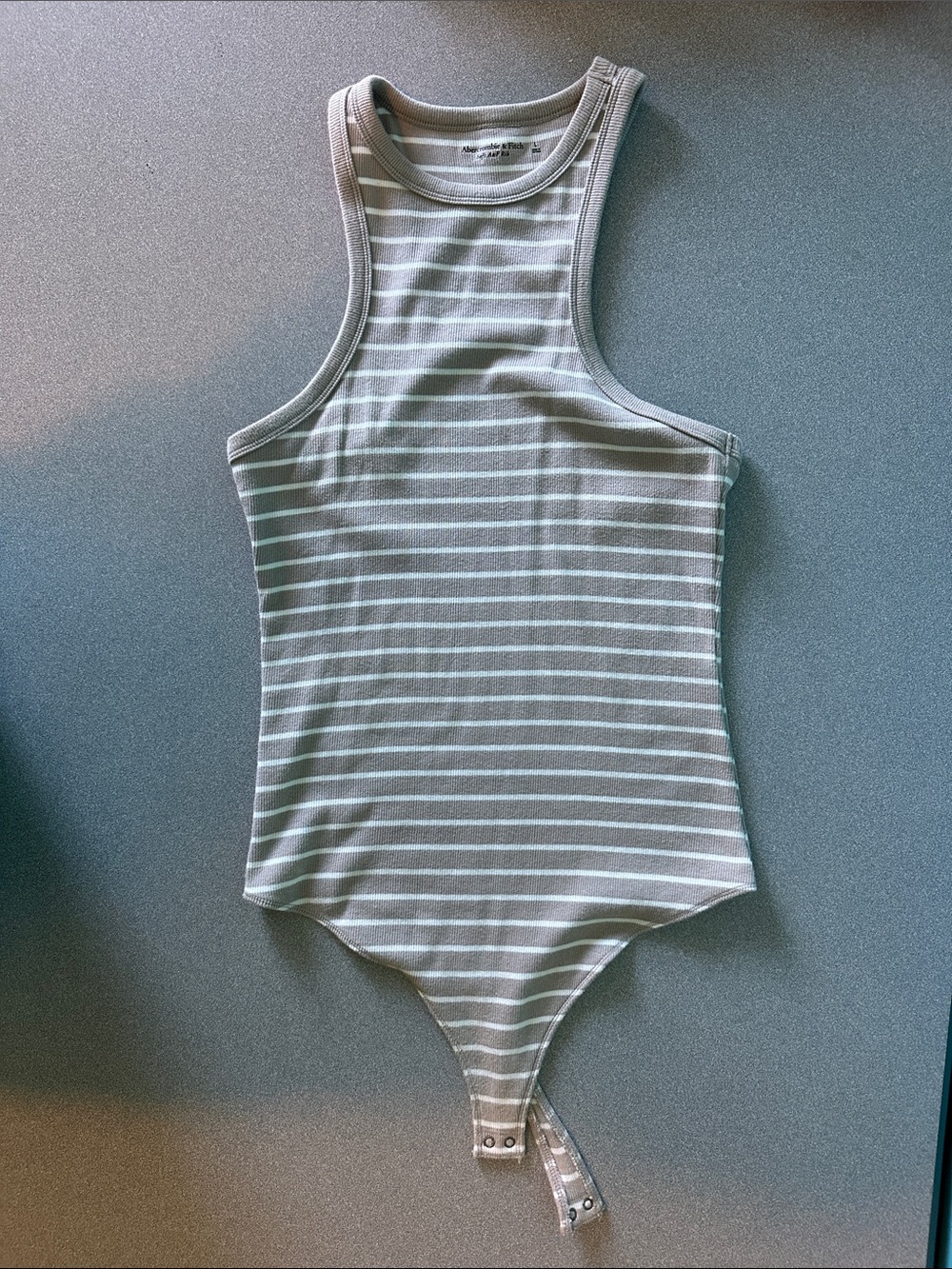ABERCROMBIE & FITCH | LARGE | SOFT RIBBED TANK BODYSUIT | WOMENS